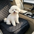 thumbnail image 1 of Nonslip Waterproof Car Seat Cover for Pets Quilted Front Seat Dog Protector with Side Flaps and Scratch Resistant Fabric for Travel, Black, 1 of 4