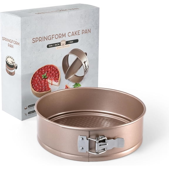 Nonstick 8 Inch Springform Cheesecake Pan | PFOA & BPA Free Non Toxic Spring Form Cake Mold | Best Nontoxic Non Stick Springform Pans for Baking | Leakproof Cake Tin