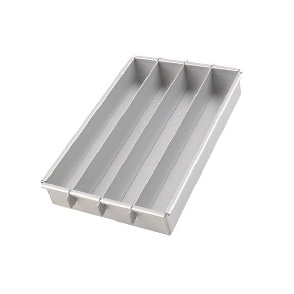 Nonstick Aluminum Battenberg Cake Pan With 3 Dividers Rectangular Cake Molds Tiramisu Tray For Baking And Easy Cleaning