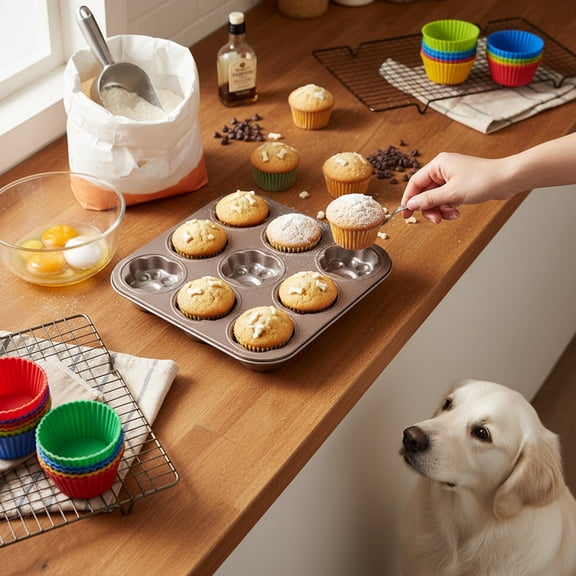 Nonstick Animal Cake Pan Carbon Steel Baking Pan 9 Cavity Shaped Cake Pan Non Stick Cake Tray for Oven Baking