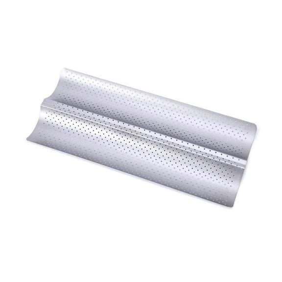Nonstick Baguette Baking Tray, 2/4-Groove Wave French Bread Pan for Home Kitchen Baking