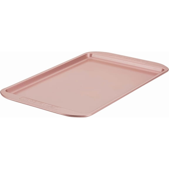 Nonstick Bakeware 10-Inch x 15-Inch Cookie Pan, Metal Baking Rose Gold
