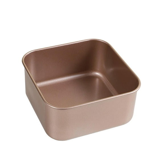 Nonstick Bakeware Carbon Steel Cake Tray, Easily Cleaning, Baking Roasting Smooth Surface, Heavy Duty DIY Cooking Rectangular Baking Pan 6 inch