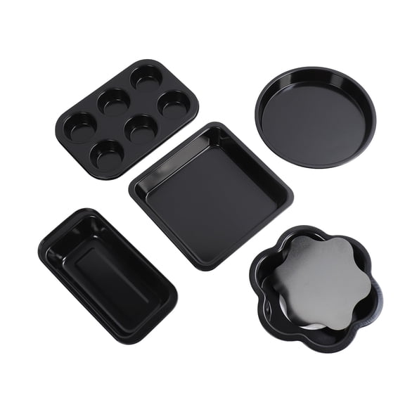 Nonstick Bakeware Sets Baking Pans Set With Pizza Pan Cake Pan Bread Loaf Box Pan Cookie Sheet Distributes Heat Evenly, Nonstick Coating, Dishwasher-Safe