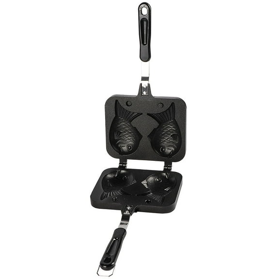 Nonstick Bakeware Waffle Cake Maker Pan With 2 Sided Fish Shape, Stainless Steel Fishshaped Cake Pan, Nonstick Waffle Maker For Snacks Breakfast Lunch