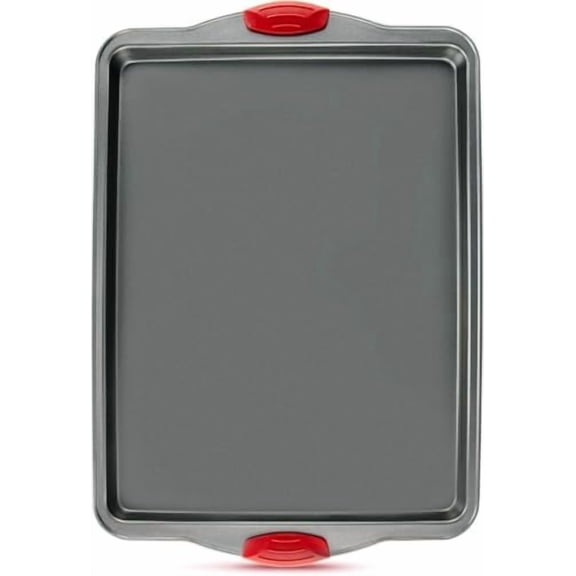 Nonstick Baking Sheet Pan – Heavy-Gauge Carbon Steel, Warp, Dent, and Rust-Resistant – Gourmet Rimmed Half Cookie Sheet Trays, Non-Toxic for Exceptional Baking Performance - 15x10 Inch