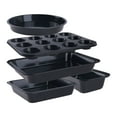 thumbnail image 1 of Nonstick, Carbon Steel Oven Safe Bakeware Set, Durable Baking Pans Set, Sheet Pans for Baking, Oven Safe Tray Black 5PCS, 1 of 6