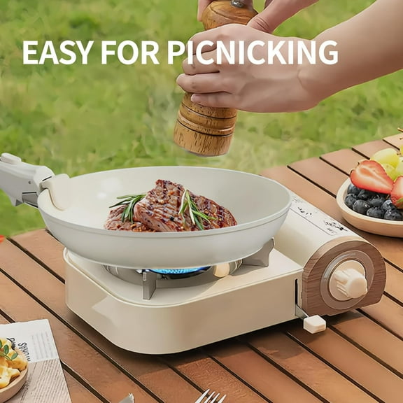 Nonstick Ceramic Cookware Set 21PCS with Detachable Handles, Oven Safe, Induction Ready, Stackable Kitchen Set for RV and Home