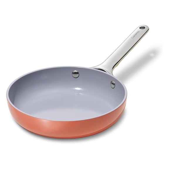 Nonstick Ceramic Mini Fry Pan (1.05 qt, 8") - Non Toxic, & Free - Oven Safe & Compatible with All (Gas, Electric & Induction) - Perracotta