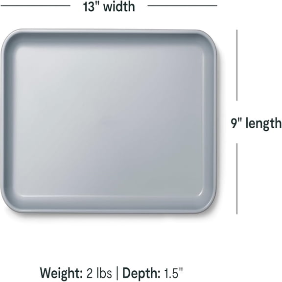 Nonstick Ceramic Small Baking Sheet (9x13) Aluminized Steel Core Mini Sheet Pan for Baking, Roasting & More