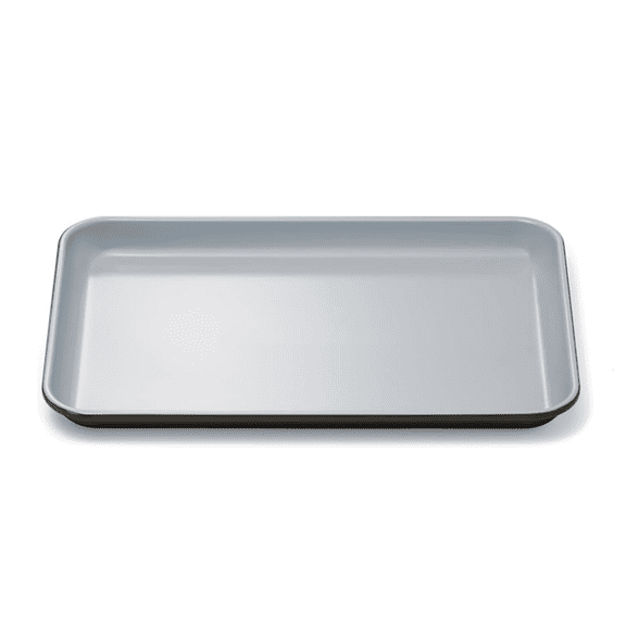 Nonstick Ceramic Small Baking Sheet (9x13) Oven Safe Aluminized Steel Core Mini Sheet Pan for Baking, Roasting & More - Black