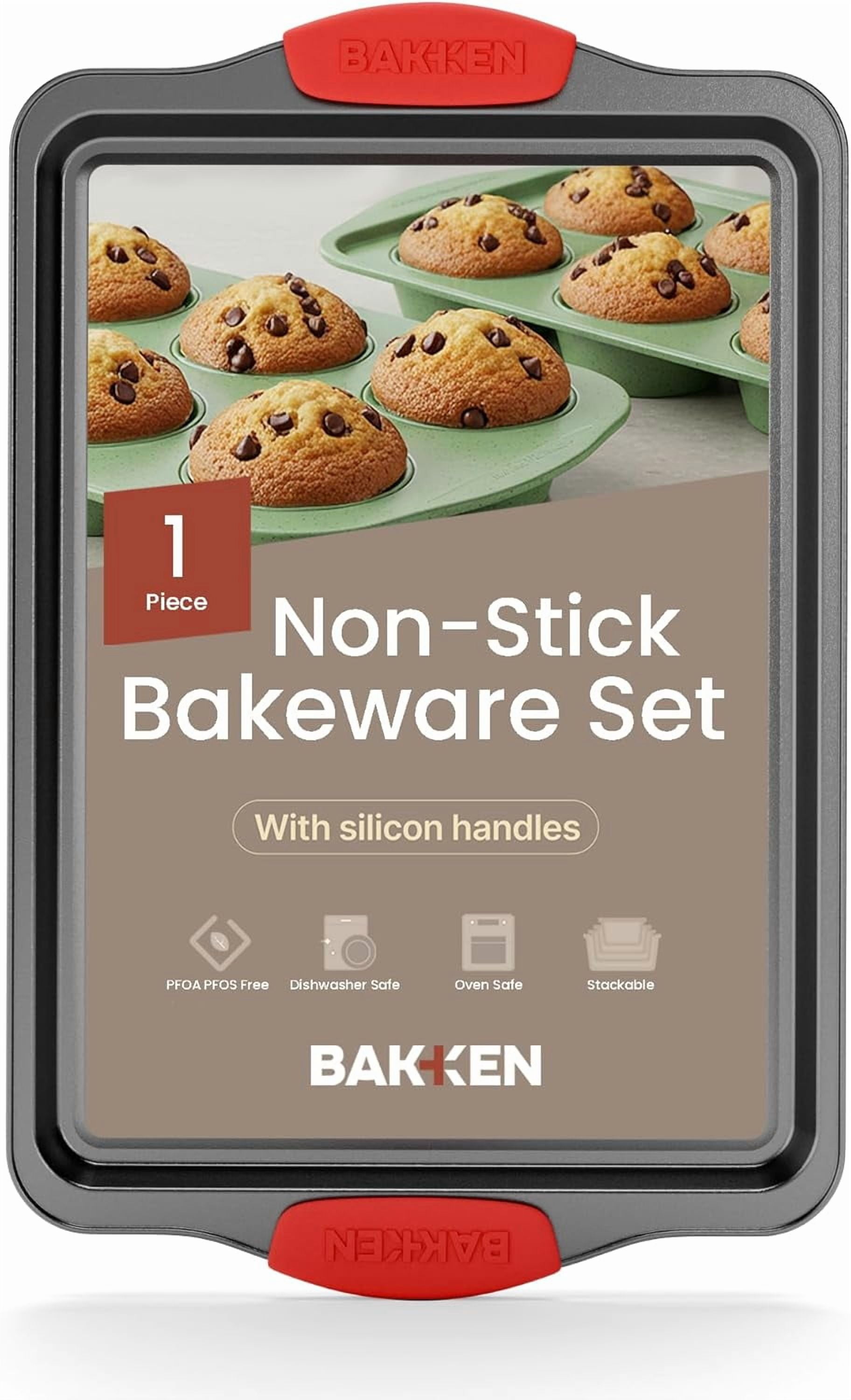 Bakken- Swiss Nonstick Baking Sheet - 15.15 x 10.03 inchSet, 03 inch Black