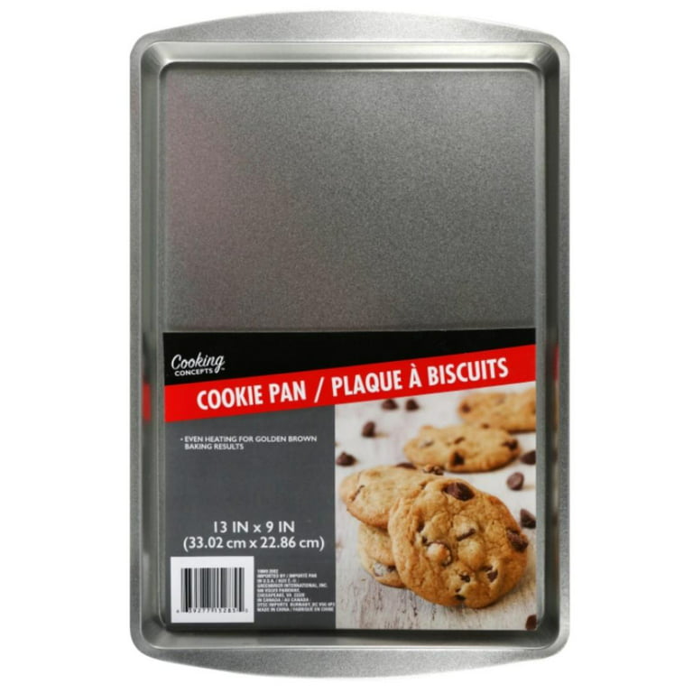 Last Confection 6 Cookie Baking Sheets 9 x 13 - Small Rimmed Aluminum Jelly Roll Trays - Quarter Sheet Pans