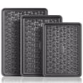 thumbnail image 1 of Nonstick Cookie Sheet Set of 3, Half/Quarter/Jelly Roll Pans, Floral Swirl Texture, Heavy Duty 0.8mm, 1 of 8
