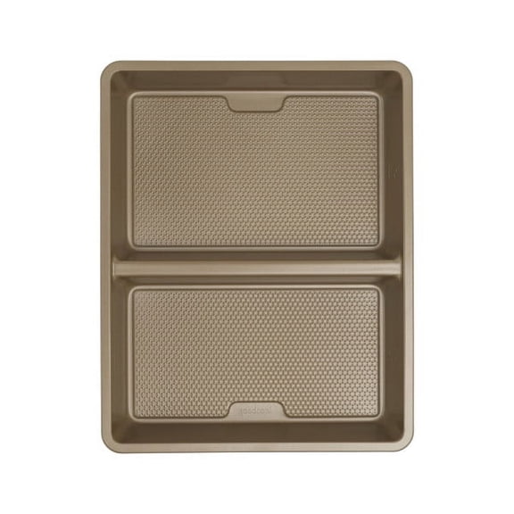 Nonstick Divided Oblong Pan, 11” x 14”, 2-in-1 Meal Prep Baking Pan, GoodCook