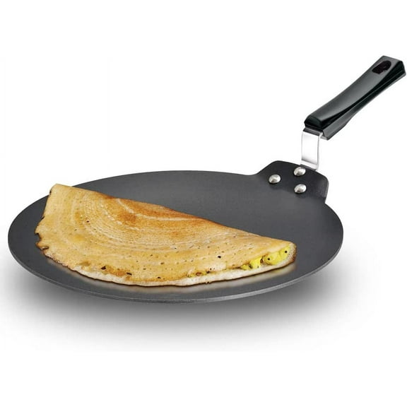 Nonstick Dosa Tava, Diameter 33 cm (13 inch), Thickness 4.88 mm (Black) NDT33