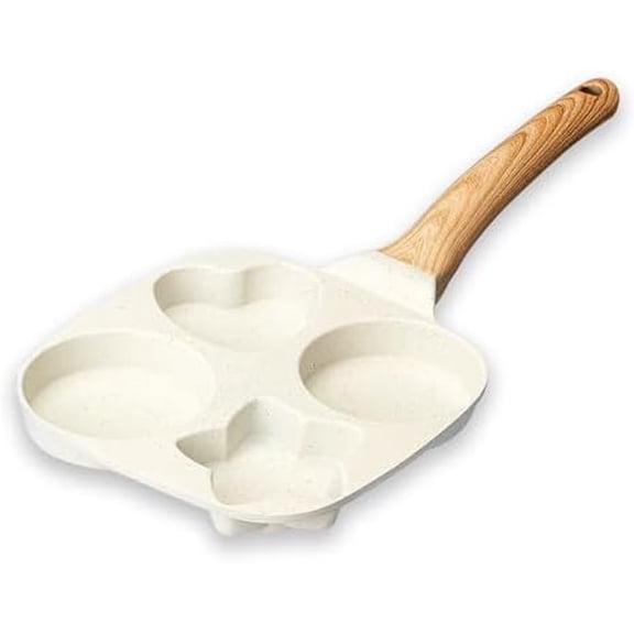 Nonstick Egg Frying Pan, 4-Cup Granite Fried Pan, Aluminum Omelet Pan, Breakfast Frying Pan for Cooking Eggs, Burger or Bacon, All Stoves Compatible$$Home Decor, Kitchen, & Other