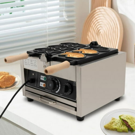 Nonstick Electric Taiyaki Maker Waffle Maker Machine Fish Baker Machine