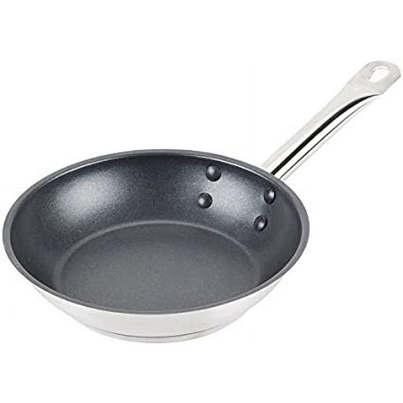 "Nonstick Fry Pan 8"", Induction Pan Nonstick Frying Skillet Wok Stir Fry Pan Stainless Steel Egg Pan, Riveted-on Handle, Dishwasher Safe Commercial Grade-NSF Certified"