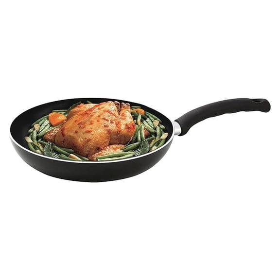 Nonstick Frying Pan 9.5 inch - Hard Anodized Aluminum with Dual-Layer Teflon Coating, Riveted Handle - Nonstick Skillet for Gas, Electric, Induction Cooktops