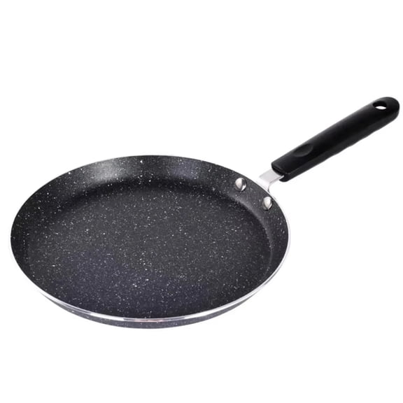 Nonstick Frying Pan, Frying Pan Nonstick, 6 in 7In, Aluminum Black, Handle, Breakfast Crepe, Flat Pan, Home and Kitchen, Cookware, Nonstick Cookware, Gas Stovetop Compatible, 1 Pc