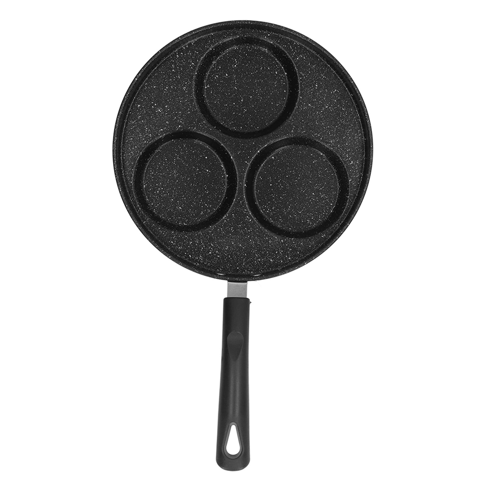 Nonstick Frying Pan, Pancake Omelette Pan, 3 Cups Design, Supports Gas