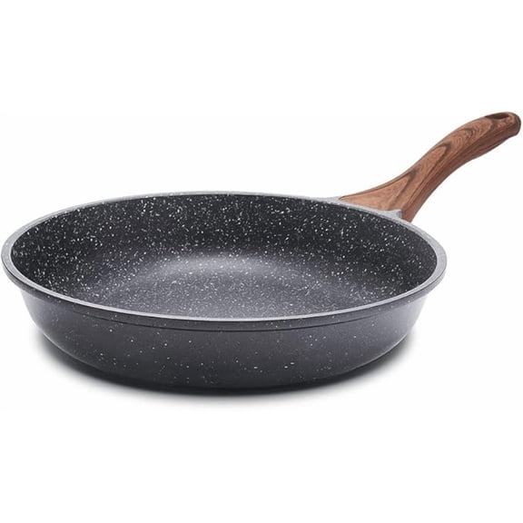 Nonstick Frying Pan Skillet, Swiss Granite Coating Omelette Pan, Healthy Stone Cookware Chef's Pan,