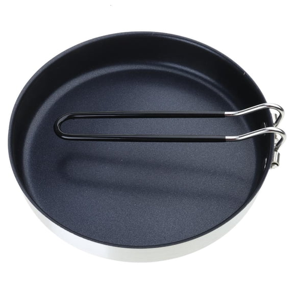 Nonstick Camping Frying Pans Diameter 24cm/9.45inch Quick Heating Skillets Portable for Outdoor Cooking Meals