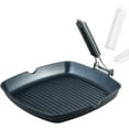 Nonstick Grill Pan, Induction Stove Top Grill Plate, Glass Grilling Pan