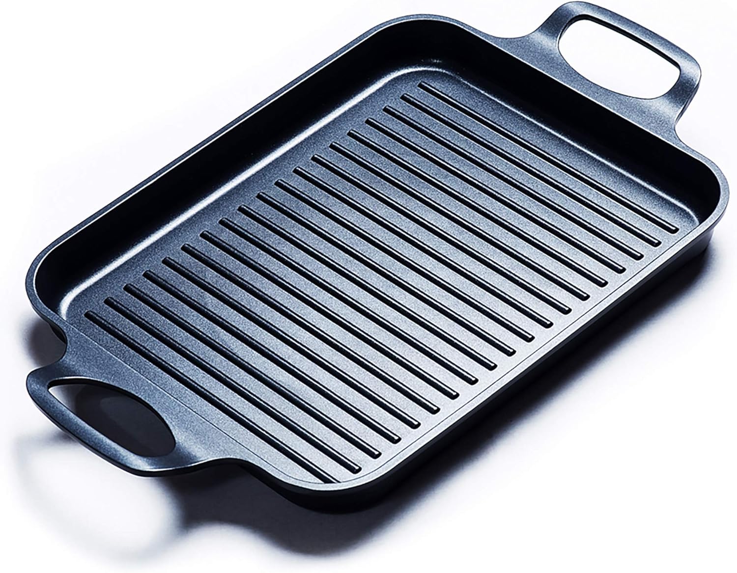Nonstick Grill Pan, Induction Stove Top Grill Plate, Glass Grilling Pan