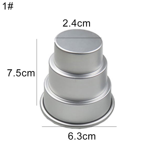 Nonstick Individual Tumblers Popovers Chocolate Molten Pudding Cups Raspberry Mold 3 Tier Cupcake Cookie Chocolate Pudding Baking Pan Cake Tray Decor Tools Mold