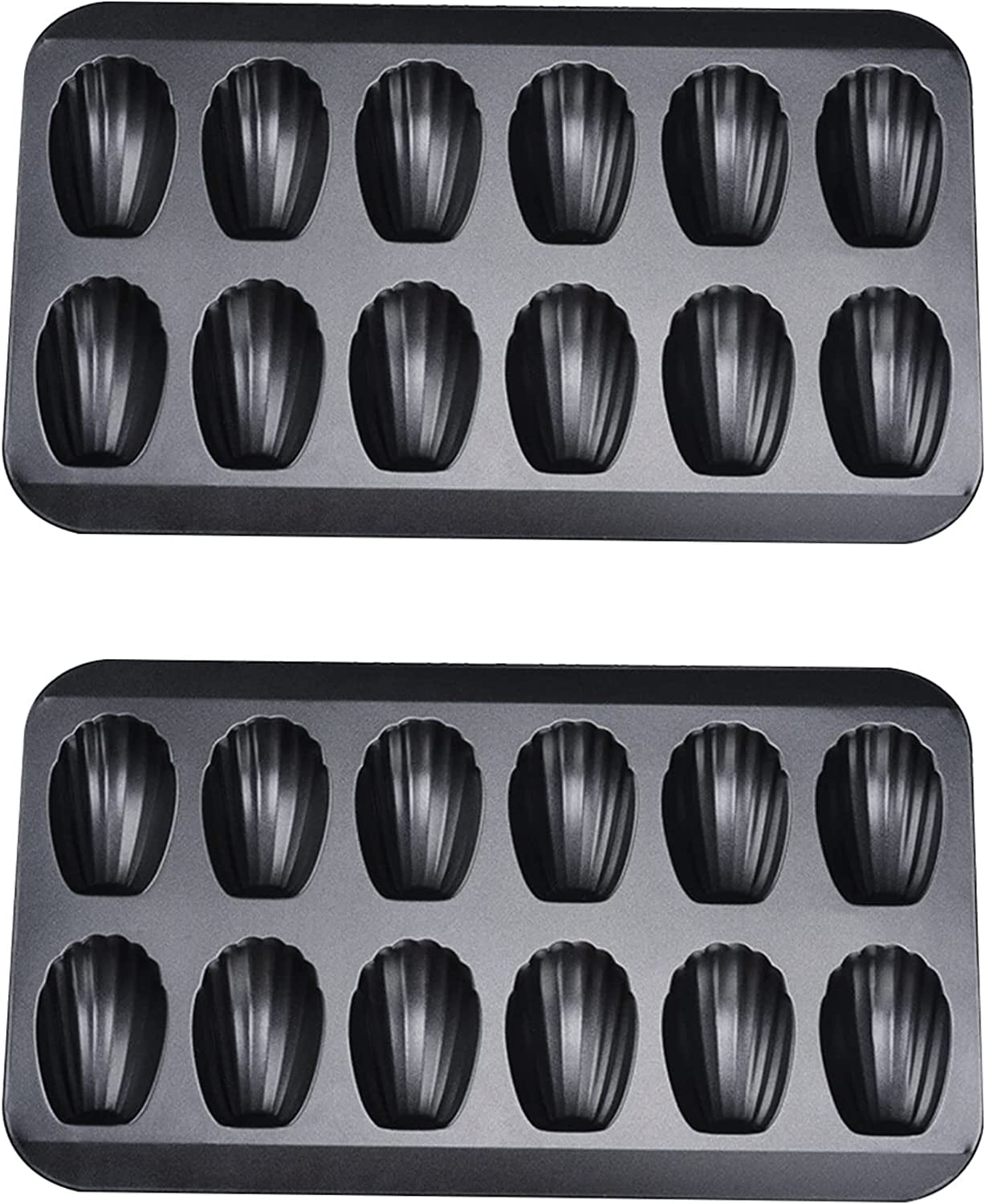 Walmart Nonstick Madeleine Pan 2Pack, 12 Cavity Shell Shape Baking Mold
