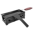 thumbnail image 1 of Nonstick Mini Grill Pan with Wooden Handle for Home Kitchen Barbecue and Cheese Grilling, 1 of 8