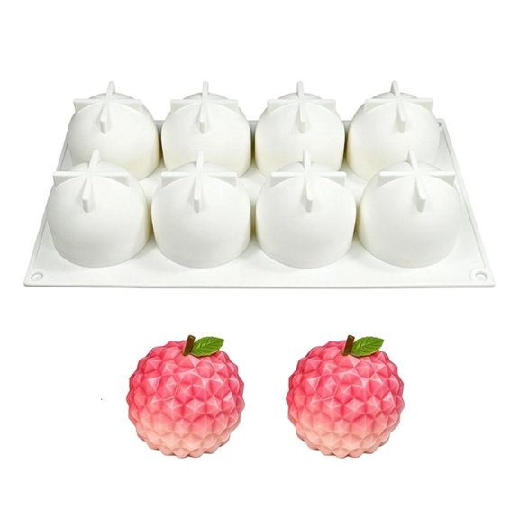 Nonstick Multi Cavity Lychee Silicone Molds For Mousse Cake And Jellies Making
