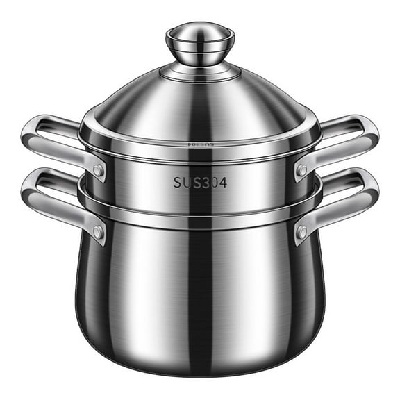 Nonstick Outdoor Cooking Pots Family Size Stainless CookwareCooking Pots for Daily Use with Ergonomic Handle