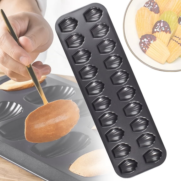 Nonstick Pan 20 Cavity Shell Shape Mold Tray Heat Resistant Stainless Steel Oven Pan Kitchen Mold Tray