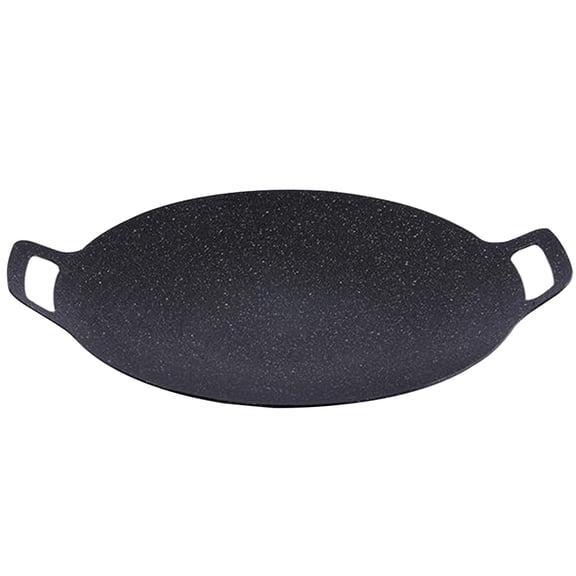 Nonstick Korean BBQ Pan, Outdoor Cooking Tray, Stove Top Baking Plate for Grilling and Barbecue Use