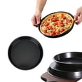 thumbnail image 1 of Nonstick Pizza Pan Set 7.5 Inch Or 9 Inch Round Baking Pans For Oven Deep Dish Pizza Maker With Professional Coating Heavy Duty Metal Construction Even Heat Distribution For Homemade Pizza And Bread, 1 of 10