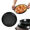 thumbnail image 1 of Nonstick Pizza Pan Set 7.5 Inch And 9 Inch Round Baking Pans For Oven Deep Dish Pizza Maker With Professional Coating Heavy Duty Metal Construction Even Heat Distribution For Homemade Pizza And Bread, 1 of 9