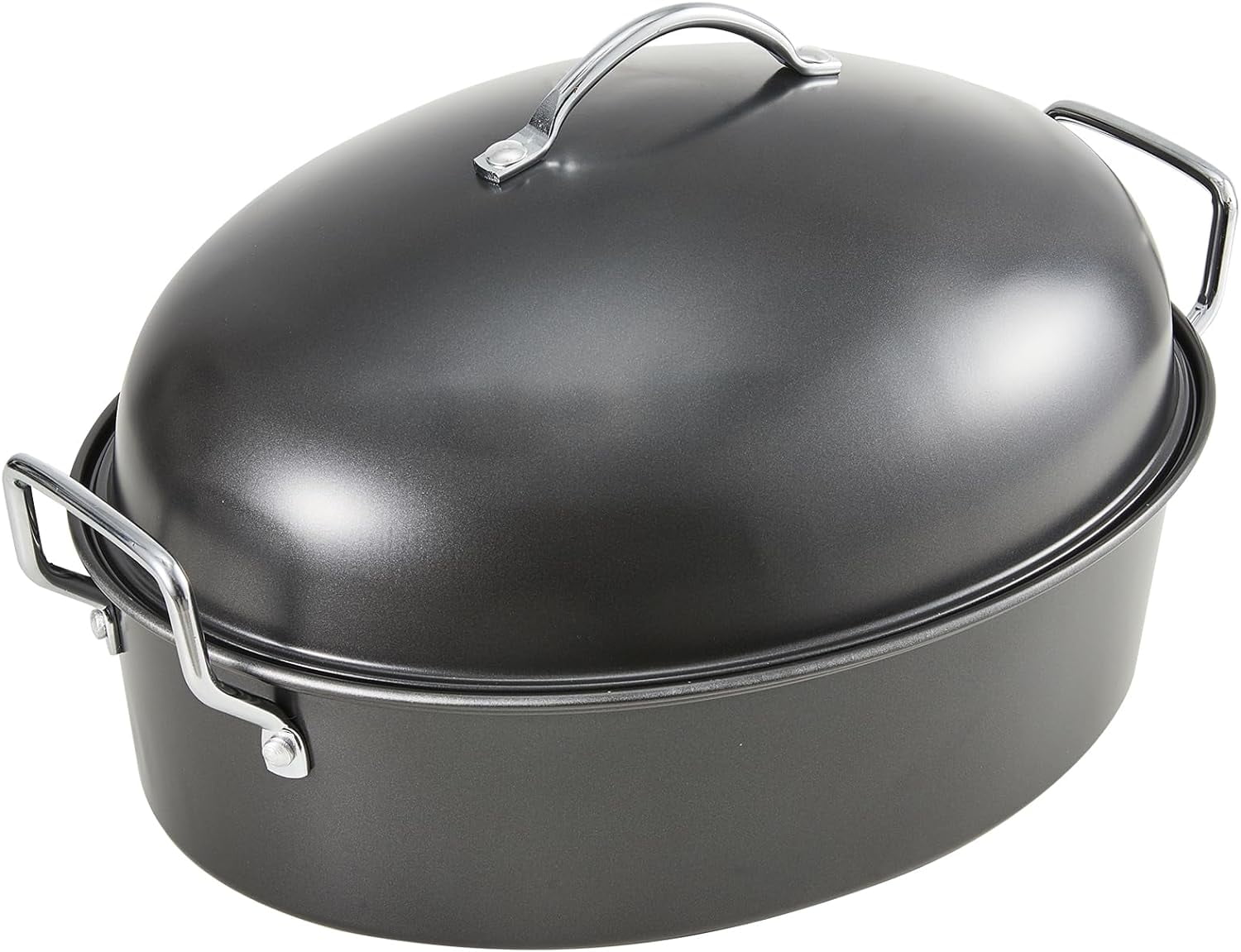 Nonstick Roasting With Lid Large Turkey Roaster With Rack 16 X 12 Inch Heavy Duty Covered