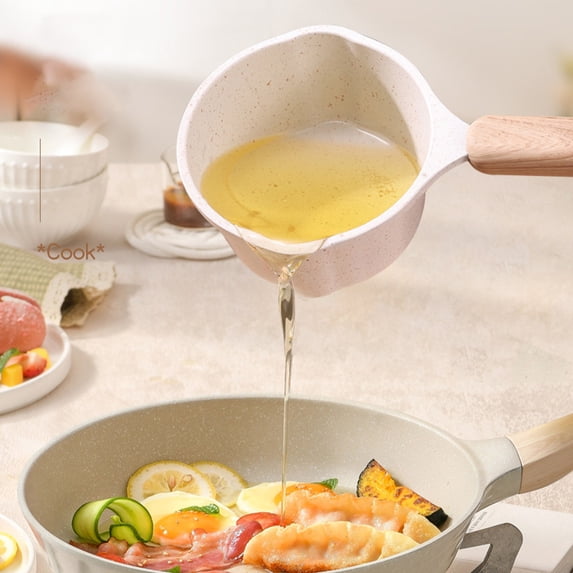 Nonstick Saucepan, Small Milk Pot for Cooking,Oven Safe, Handle, Stone Coating, Perfect for Soup, Oatmeal, and Sauce, Dishwasher Safe Kitchen Cookware