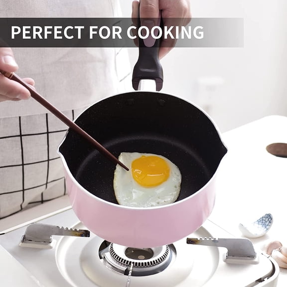 Nonstick Saucepan Set with Glass Lid, 1Qt & 2Qt for Home Kitchen