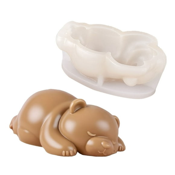 Nonstick Silicone Bear Mold Easy Release Kids Friendly for Ice Cubes Mousse Birthday Mousse Making