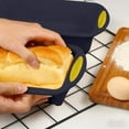 thumbnail image 1 of Nonstick Silicone Bread Loaf Pan, 11.4 x 5.3 Inch Bread Pan, Silicone Bakery Mold, Easy Release Baking Mold with Handles, Ideal for Homemade Bread Loaf, Baking Enthusiasts, 1 of 6
