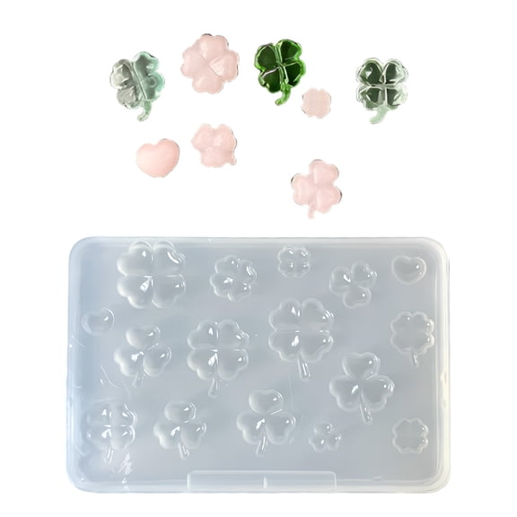 Nonstick Silicone Clovers Mold For Jewelry Accessories And Handmade Projects Heat Resistant Earring Pendant Mould