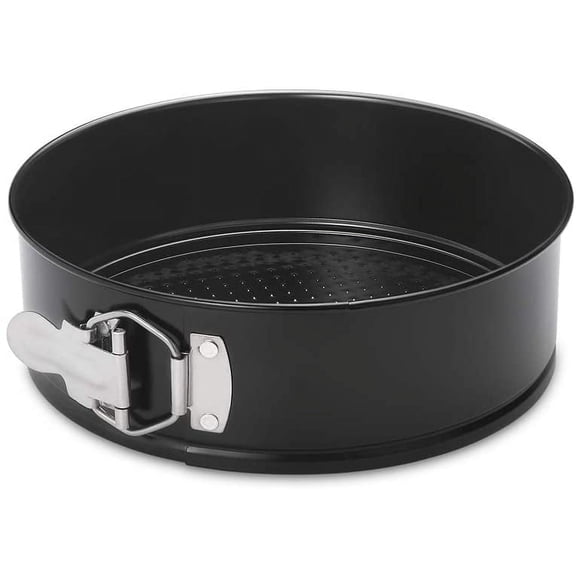 Nonstick Springform Cake Pan 8 Inch Leakproof Cheesecake Bakeware with Removable Bottom Black