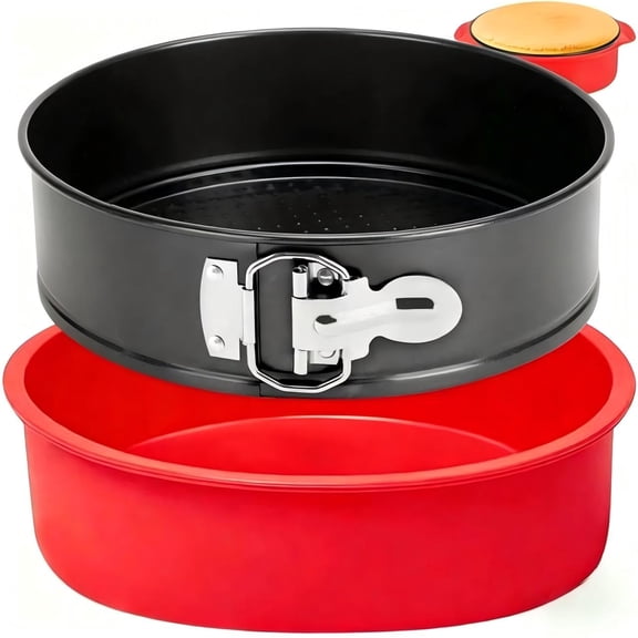 Nonstick Springform Pan 9 Inch, Leakproof Cheesecake Pan with Silicone Protector, Removable Bottom