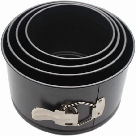 Nonstick Springform Pan with Removable Bottom Small Tall Round Cheesecake Pan Set Size 4.7inch 5.5inch 6.3inch 7inch