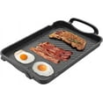 Nonstick Stove Top Griddle/Grill,16.5"x12.0", Double Burner Granite
