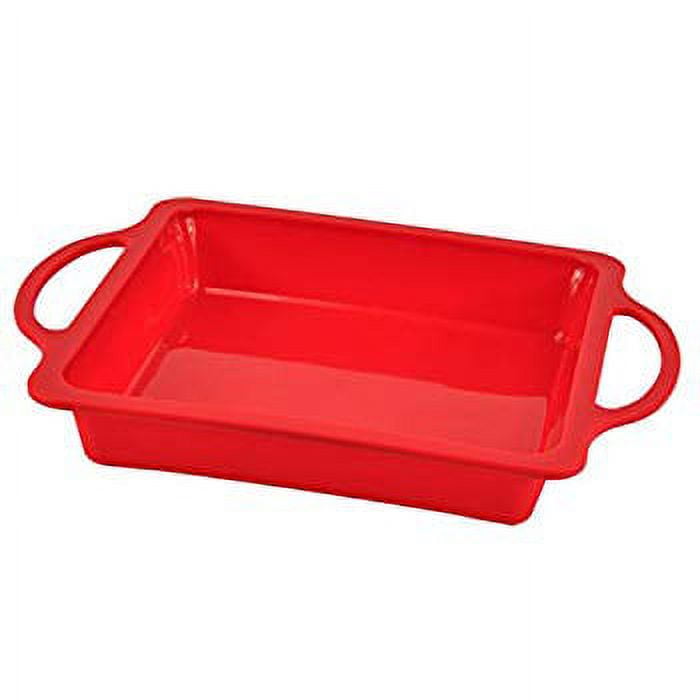 Silicone Square Brownie Cake Baking Pan With Metal Reinforced